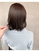 切りっぱなしボブ×アッシュミント