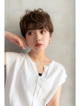 ケアリー 武蔵小杉(Carelly) 大人かわいい前髪セシルカットココアブラウンフリンジウェーブ