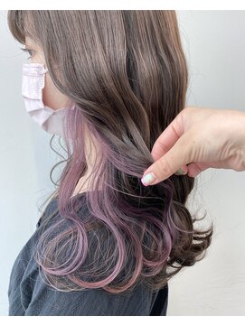 アライブ キチジョウジ(ALIVE Kichijoji) 韓国風インナーカラー/イヤリングカラー×パープル