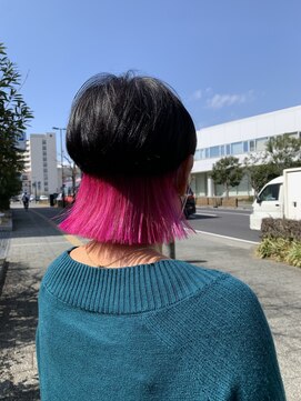 シャル 辻堂(shalu) JUN限定の個性派デザイン！色落ち綺麗なネオンピンク