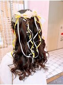 ハーフアップ