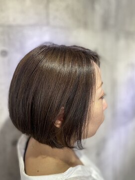 フレスコ 鎌ヶ谷大仏店 あごラインボブ×ツヤ感ブラウン
