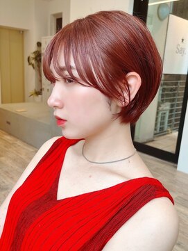 セイドット フクオカ(Say.FUKUOKA) Say.岩井　丸みショート×ウォームブラウン×大人可愛い