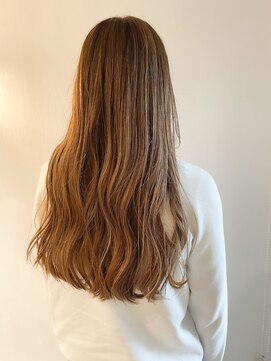 ラルジュ(Large.) 脱白髪染めぼかしハイライトカラー