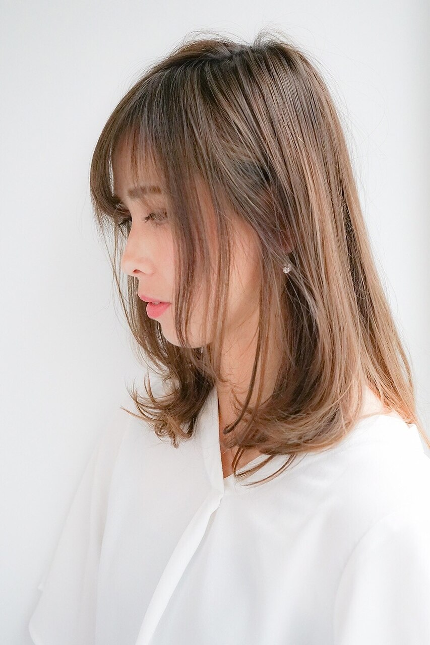 【当日予約限定】カット+N.カラー+2ステップtr\7700ロング料金込み