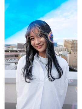 タイドヘアー 高槻店(TIDE HAIR) フェイスフレーミング×ブルー