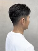 スパイキーショート/ブルーブラック/フェザーパーマ/メンズ145