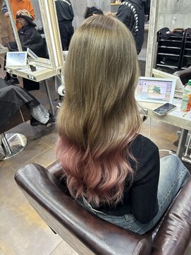 トゥルークリエイション 北千住(True Creation--) ミルクティーピンクグラデーション