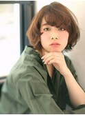 ■SOLセンター南・2-10■くせ毛風ニュアンスカラー大人ロブ