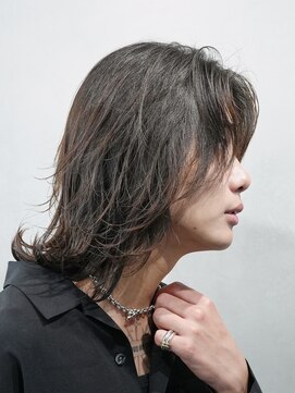 フィフスパーク(fifth PARK) 渋谷メンズボブウルフメンズミディアム毛流れスパイラルパーマ