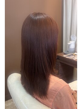 ヘアデザインスペース イチエ(hair design space i chi e) ピンク系ツヤカラーベーシックヘアエステ