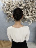 婚礼列席の定番 すっきりアップスタイル
