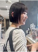 【髪質改善ストレート×mini bob】