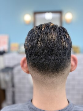 メンズカットアイロンパーマメッシュ