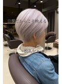 ☆映え白髪ショート☆