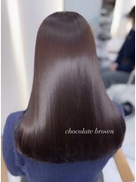 ジーナ 博多筑紫口(Zina) ちゅるん透明感チョコレートブラウン♪博多美容室