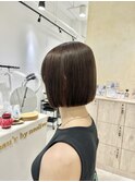 大人ガーリーダークアッシュ似合わせカットミディアムレイヤー