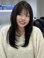 アイトーキョーエス 渋谷(AI TOKYO S)&nbsp;オリーブグレージュイルミナカラーハッシュカットダブルカラー