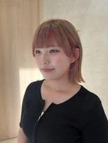 アース コアフュールボーテ 諏訪店(EARTH coiffure beaute)&nbsp;ピンク_イヤリングカラー_インナー_切りっぱなし