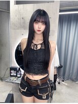 シックス バイ インク 渋谷(SIX by INK.)&nbsp;ダークブルー/デジタルパーマ/ワンホンレイヤー[渋谷]