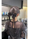 結婚式ヘアアレンジ/ヘアセット/タイトカチモリ