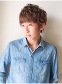 爽やか束感ショート/パーマスタイル