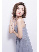 ミエルヘアーブラン(miel hair blanc)&nbsp;抜け感が決め手のカジュアル外ハネボブ☆【miel hair blanc】