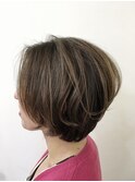 大人可愛い!小顔ショートボブ