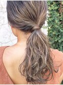 3Dカラーインナーハイライト切りっぱなしボブモードヘアウルフ