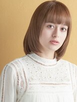 ミンクス 青山店(MINX)&nbsp;王道ストレートロブスタイル#ジグザグバング#ミニマムボブ