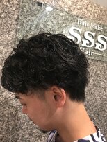 スリーエスヘアー(SSS hair) 【SSS hair】ツーブロックのナチュラルパーマ