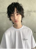 マッシュウルフ×スパイラルパーマ