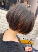 【mag  ginza】立体感丸みショートボブ×ハイライトカラー