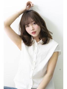 ヌーン ヘアメイク プラス ハッピータイムズ(NOON hair make+happy times) 耳かけ☆透明感イルミナアッシュベージュ 中野ヌーンstyle03