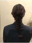 編みおろしヘアセット