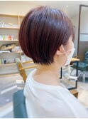 【Comme Cheveux】赤ツヤショート/東(アズマ )