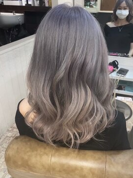 ノイズ オオサカ(NOISM) Wカラー　ミルクティベージュ　レイヤーカット