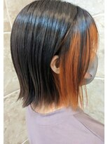 シャンティ 平岸店(Shanti)&nbsp;インナーカラー　☆ブラック＆オレンジ☆　　松本　崇