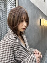 ロンド ストラーダ 心斎橋(Lond strada)&nbsp;シルキーベージュ×グレージュカラー【髪質改善/縮毛矯正】