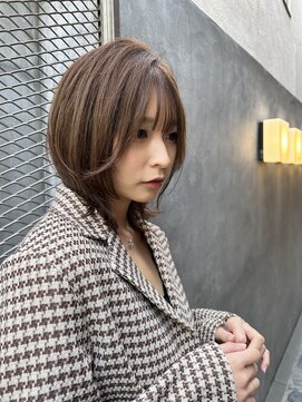 ロンド ストラーダ 心斎橋(Lond strada) シルキーベージュ×グレージュカラー【髪質改善/縮毛矯正】