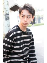 波巻きツイストスパイラルパーマメンズパーマ白髪染めハイライト
