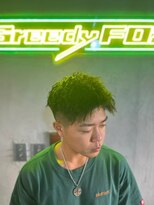 グリーディーフォックス 三軒茶屋(GreedyFOX)&nbsp;波巻き/マッシュパーマ/ウルフ/ハイライト<理容室>三軒茶屋