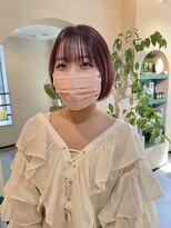 ユヌ(Une)&nbsp;ショートボブ　ピンク　ミニボブ