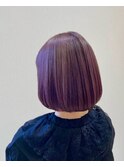 パープルピンク_切りっぱなし◯ダブルカラー_柳田佑樹