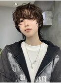 ラフな束感 マッシュウルフ