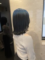 六本木美容室 西麻布店 グラデーションカラー◎黒×青