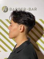 バーバーバー 四谷(BARBER-BAR)&nbsp;爽やかアップバングツーブロックスタイル