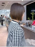 ショートボブ×髪質改善/縮毛矯正/黒髪前髪小顔カット[横浜]