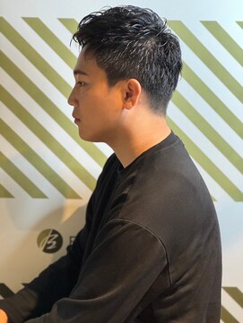 バーバーバー アカバネ(BARBER-BAR AKABANE) ビジネスマンの清潔感好印象ショート 黒髪短髪スーツに合う#1