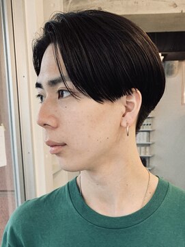 バイフィフス 原宿/表参道(by fifth) センターパートウルフニュアンスパーマコンマバングツーブロック